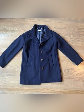 J. Crew Classic Navy Button Peacoat Size 6